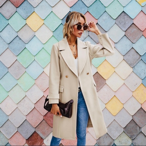 Jackets & Blazers - Belted Trench Pea Coat